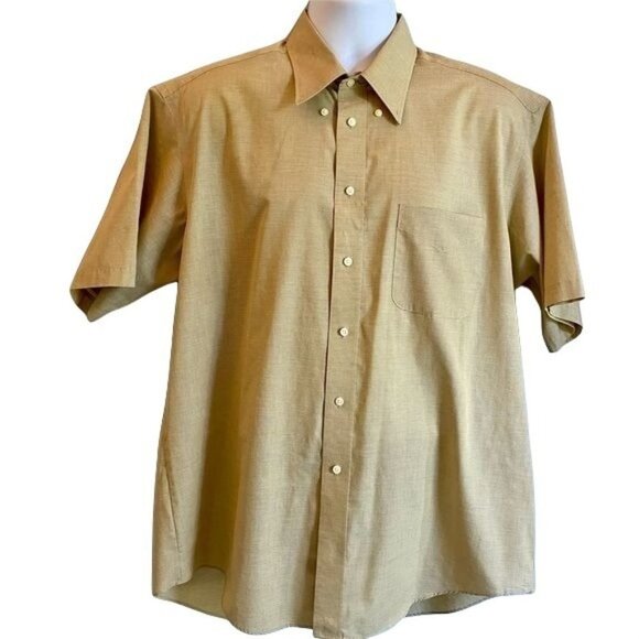 Savile Row Short Sleeve Button Down Shirt Size 17 - Picture 1 of 6